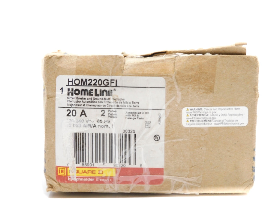 SQUARE D HOM220GFI 20A 120/240V NSMP