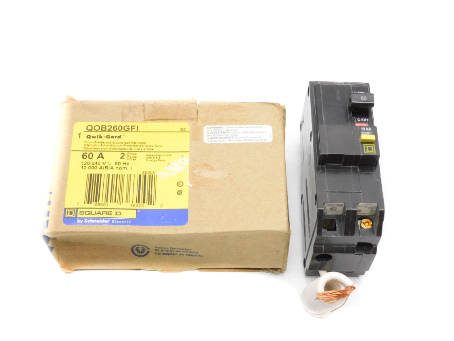 SQUARE D QOB260GFI 60A 120/240V NSMP