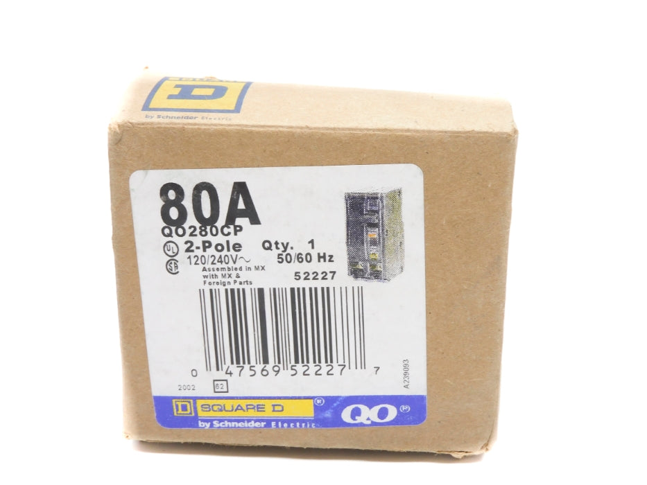 SQUARE D QO280CP 80A 120/240V NSMP