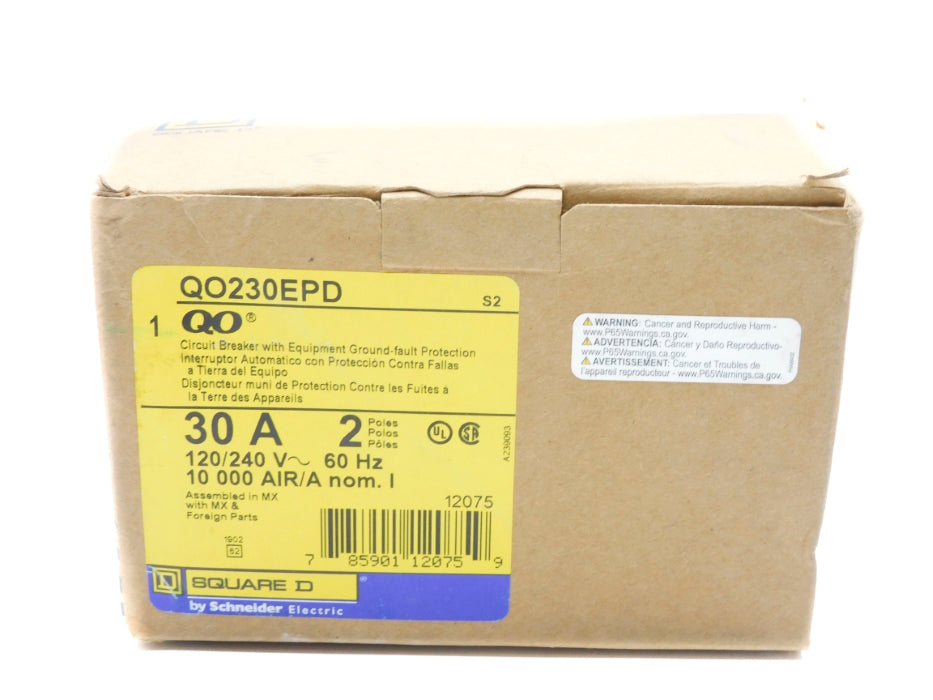 SQUARE D QO230EPD 120/240V 30A NSMP
