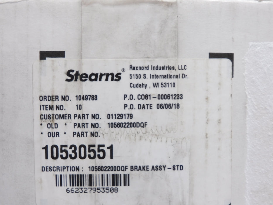 STEARNS 105602200DQF 01129179 NSMP