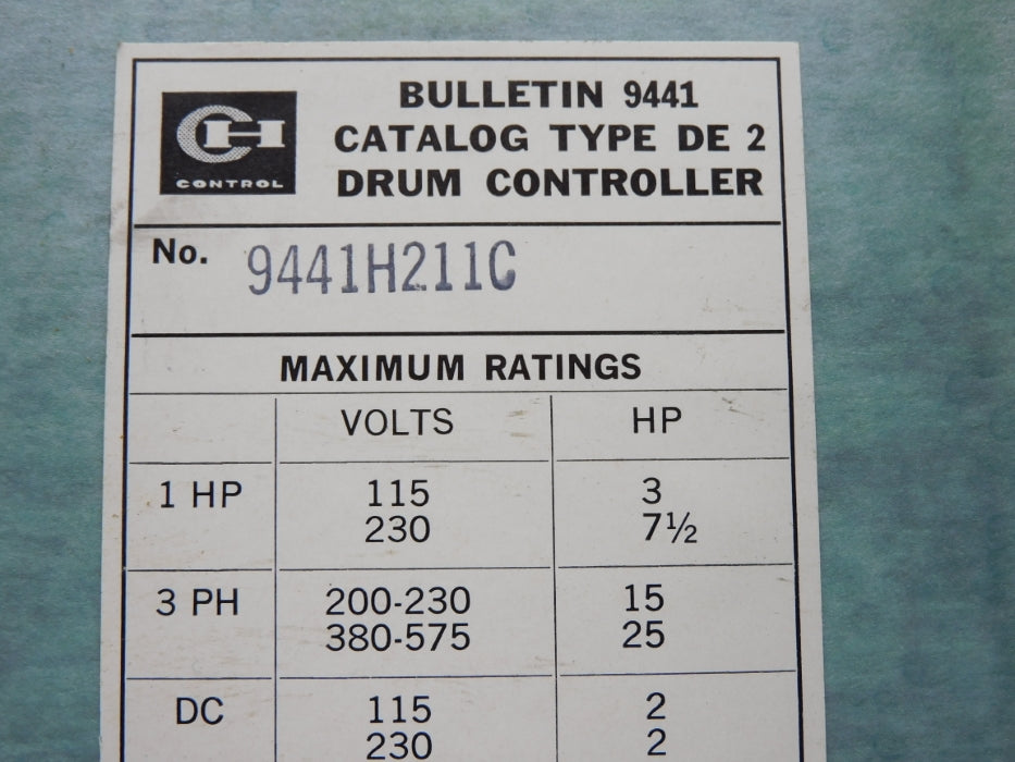 CUTLER HAMMER 9441H211C NSMP