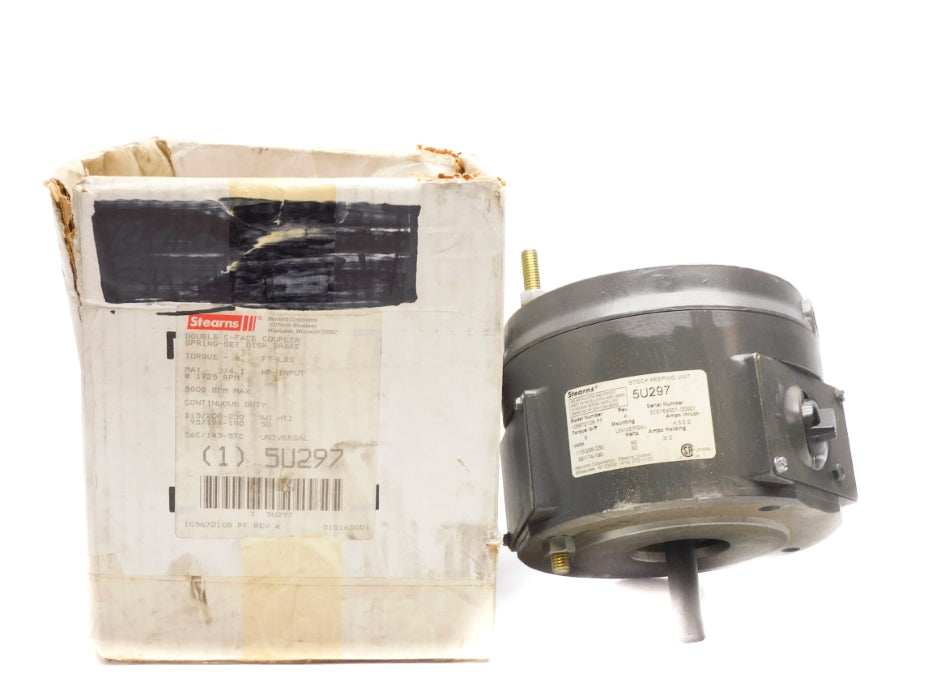 STEARNS 105672108PF 5U297 1725RPM NSMP