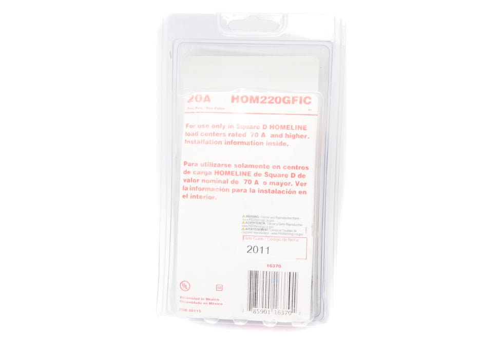 SQUARE D HOM220GFIC 20A 120/240V NSMP