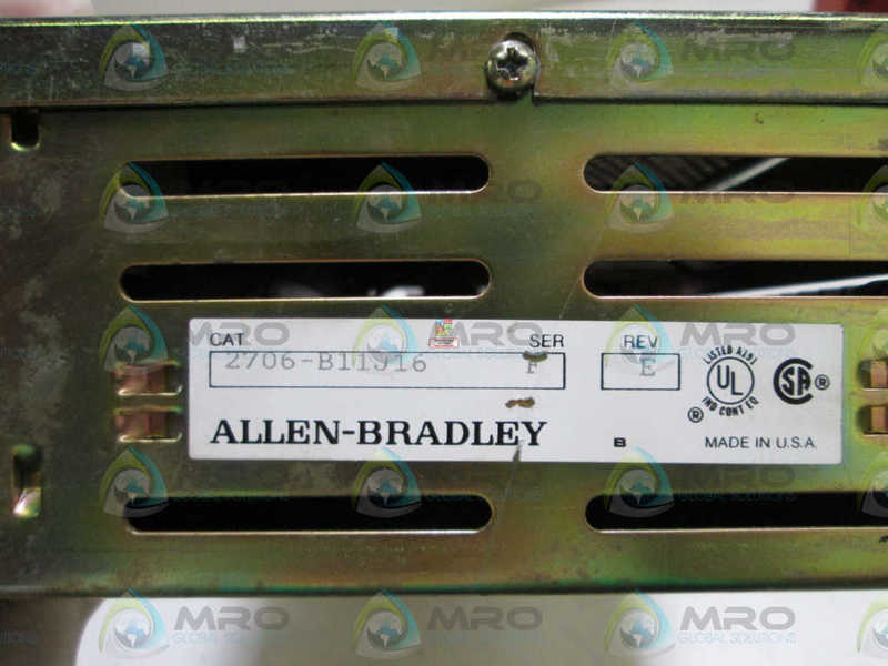 INDUSTRIAL SPARE PART OPERATOR INTERFACE 2706-B11J16 SERIES F  UNMP
