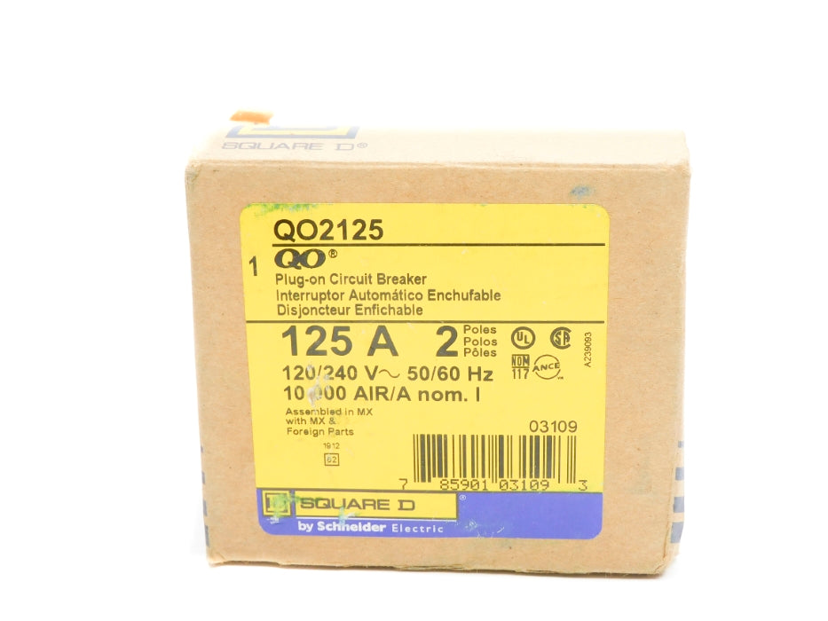 SQUARE D QO2125 125A 120/240V NSMP