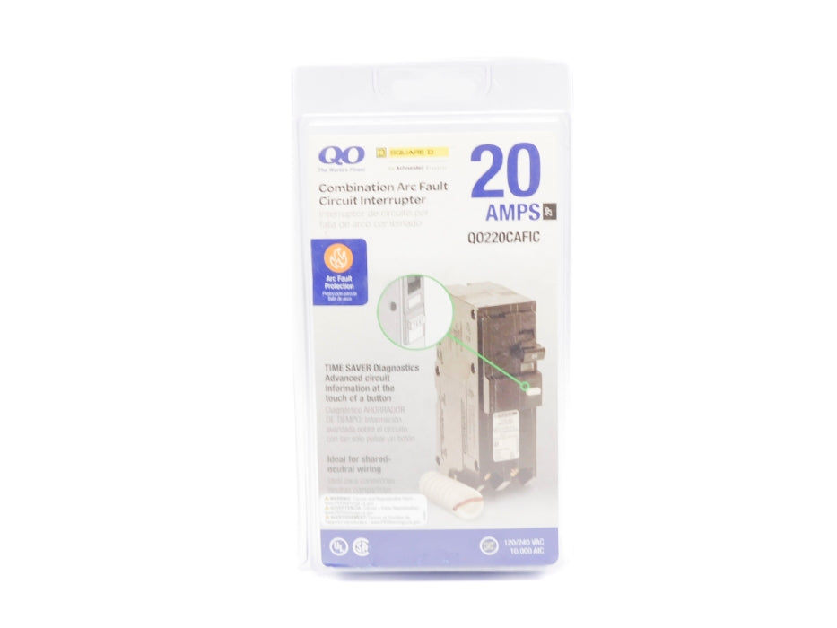 SQUARE D QO220CAFIC 120/240VAC 20A NSMP