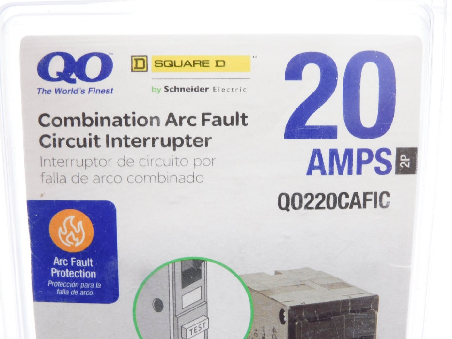 SQUARE D QO220CAFIC 120/240VAC 20A NSMP