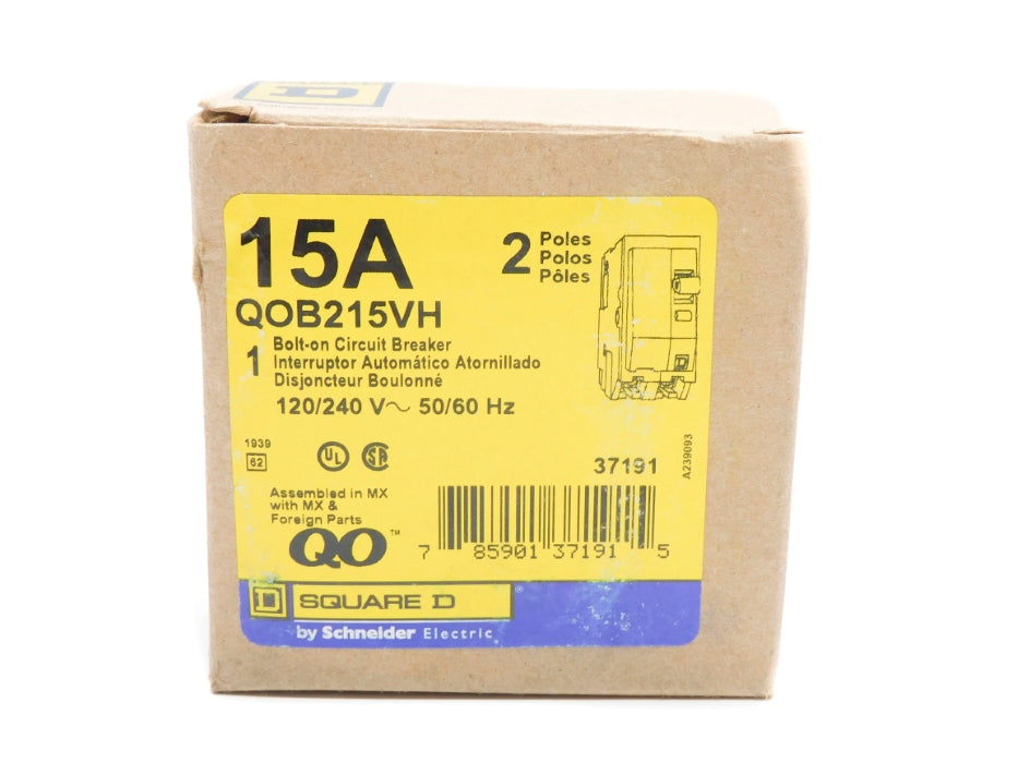 SQUARE D QOB215VH 15A 120/240V NSMP