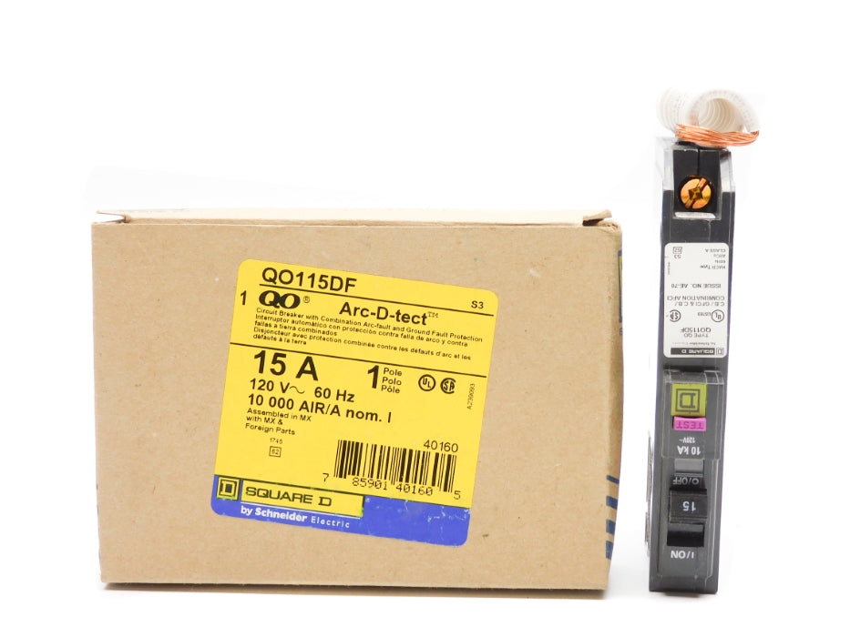 SQUARE D QO115DF 120V 15A NSMP