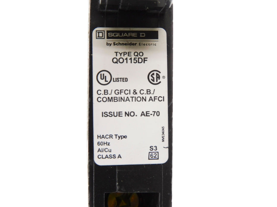 SQUARE D QO115DF 120V 15A NSMP