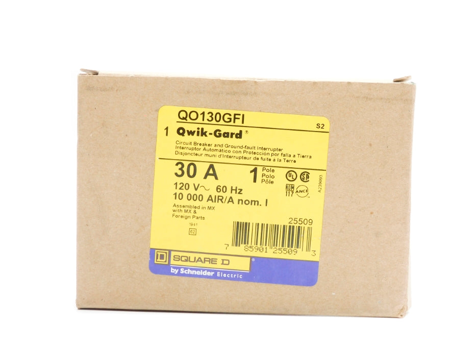 SQUARE D QO130GFI 30A 120V NSMP
