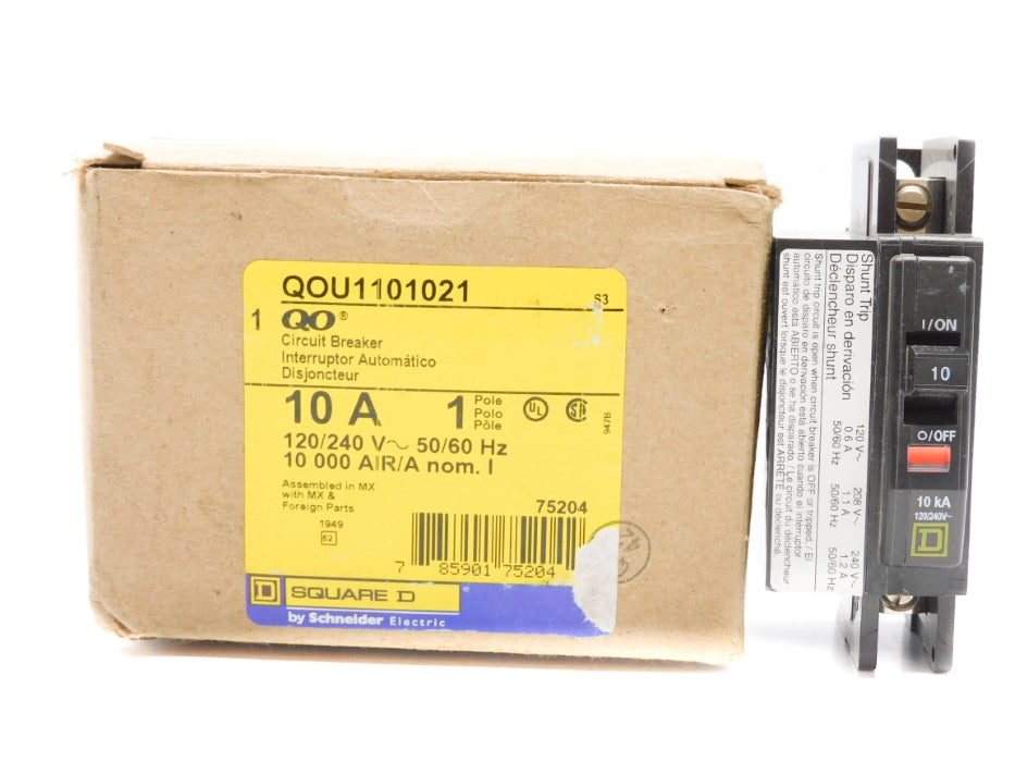 SQUARE D QOU1101021 10A 120/240V NSMP