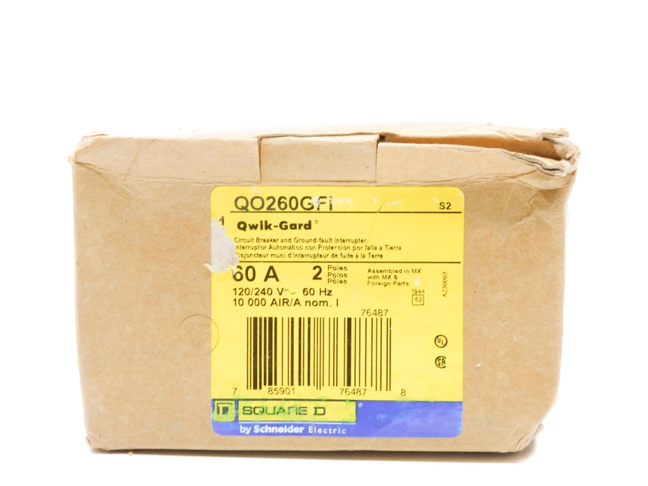 SQUARE D QO260GFI 60A 120/240V NSMP