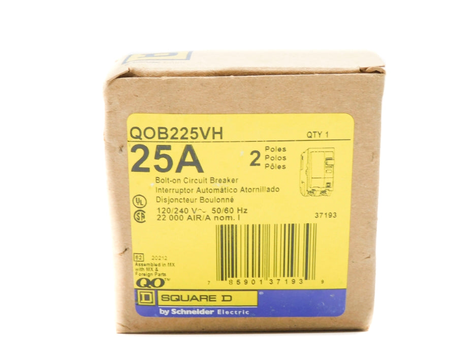 SQUARE D QOB225VH 25A 120/240V NSMP