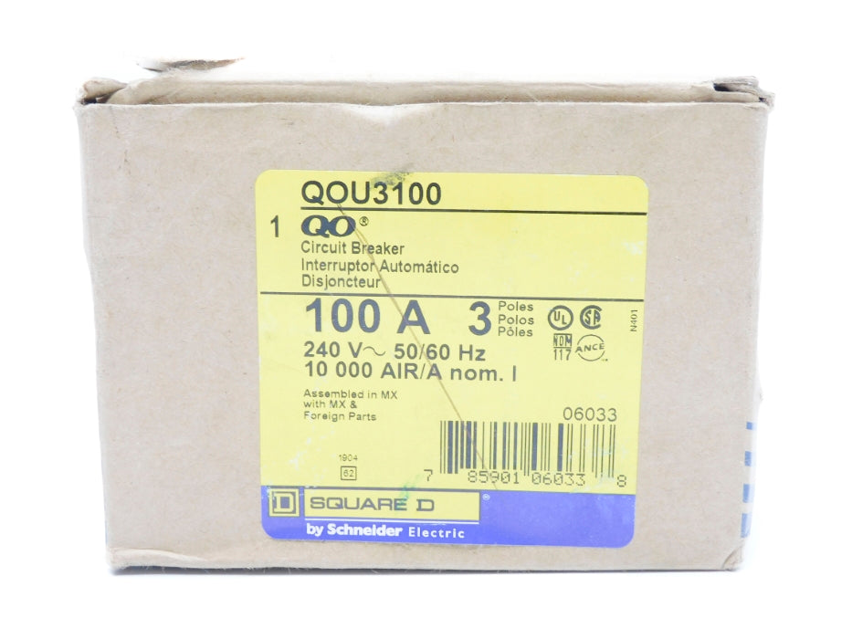 SQUARE D QOU3100 240V 100A NSMP