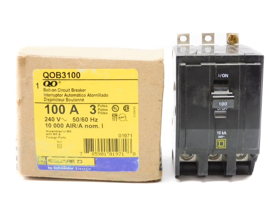 SQUARE D QOB3100 240V 100A (AS PICTURED) NSMP
