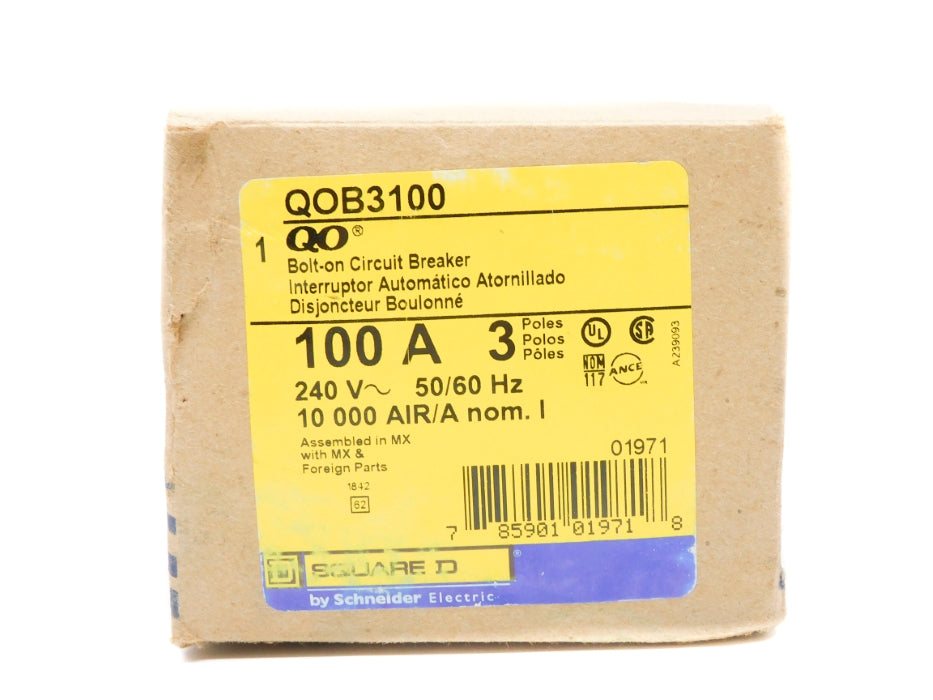 SQUARE D QOB3100 240V 100A (AS PICTURED) NSMP