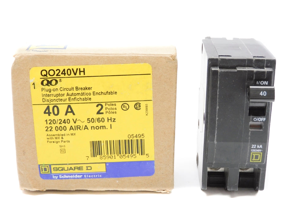 SQUARE D QO240VH 120/240V 40A NSMP