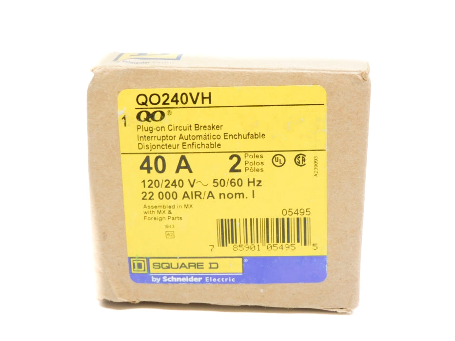 SQUARE D QO240VH 120/240V 40A NSMP