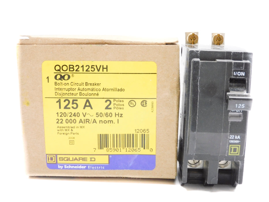 SQUARE D QOB2125VH 125A 120/240V NSMP