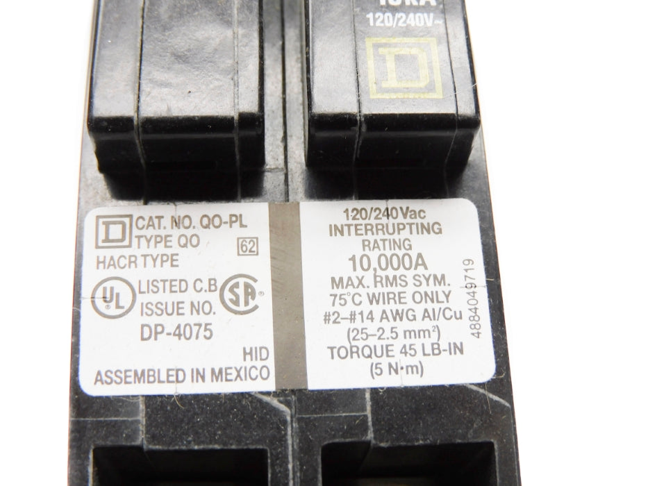 SQUARE D QO230PLILC 120/240V 30A NSMP