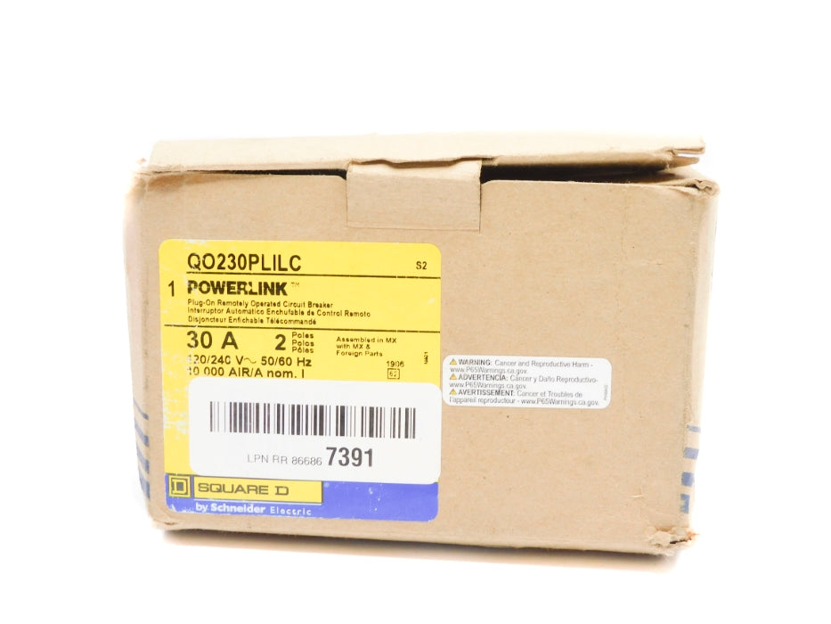 SQUARE D QO230PLILC 120/240V 30A NSMP