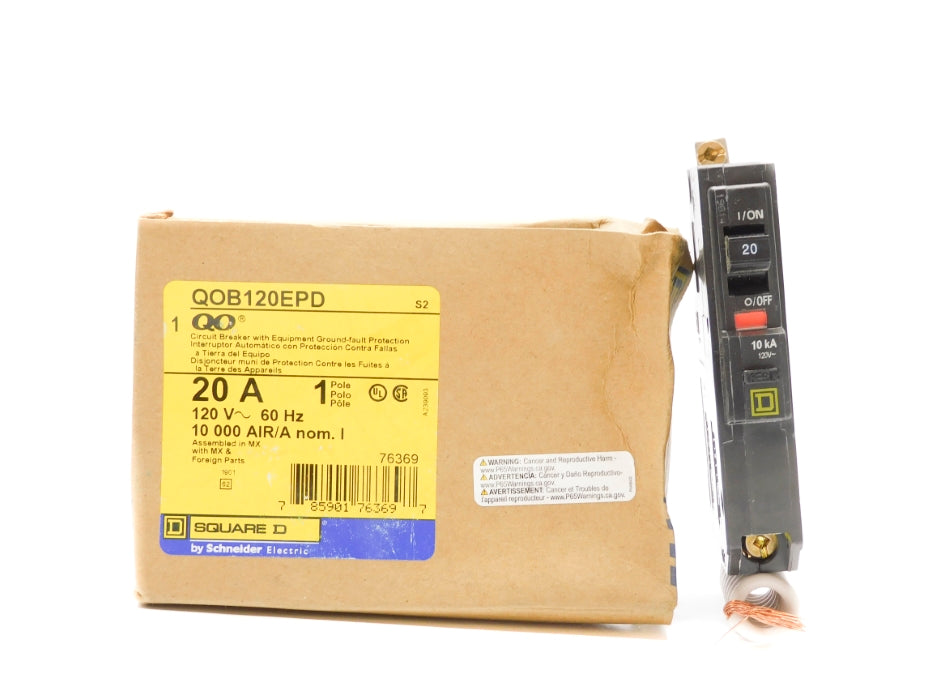 SQUARE D QOB120EPD 120V 20A NSMP