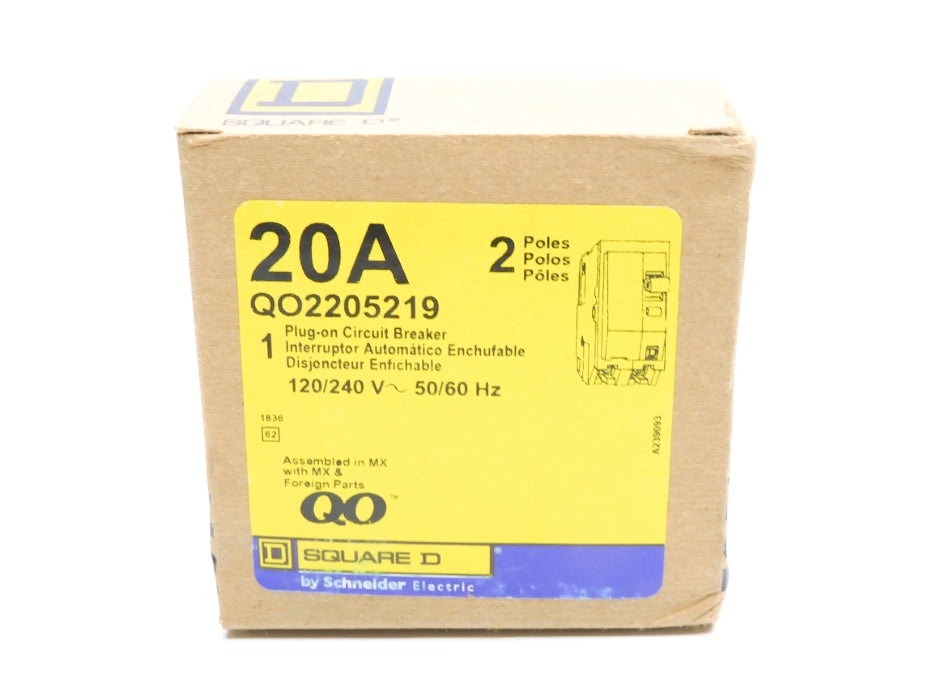 SQUARE D QO2205219 20A 120/240V NSMP