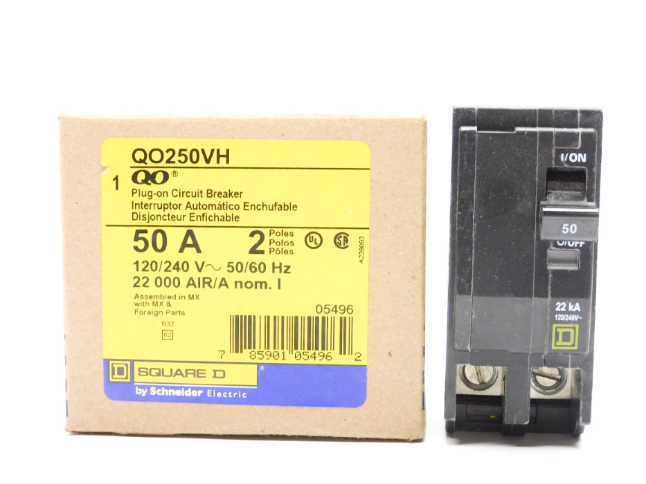SQUARE D QO250VH 50A 120/240V NSMP