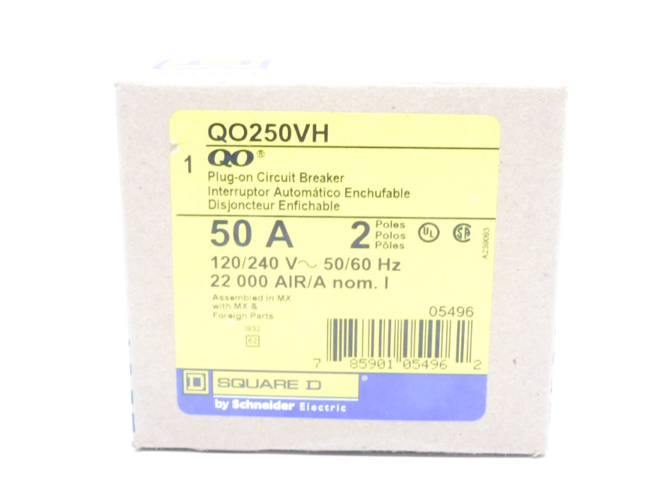 SQUARE D QO250VH 50A 120/240V NSMP