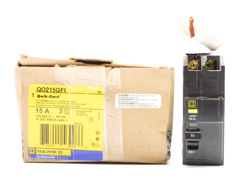 SQUARE D QO215GFI 15A 120/240V NSMP
