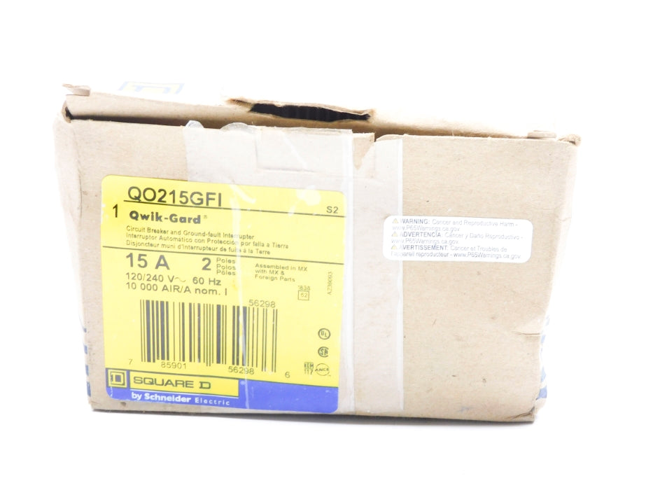 SQUARE D QO215GFI 15A 120/240V NSMP