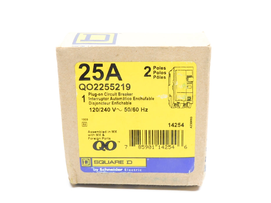 SQUARE D QO2255219 120/240V 25A NSMP