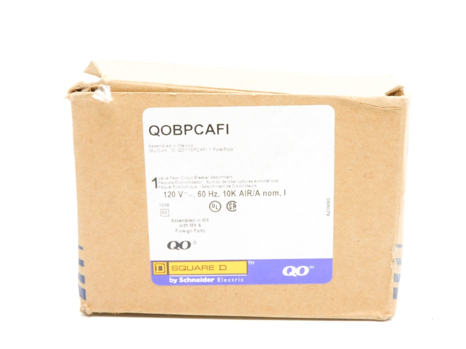 SQUARE D QO115PCAFI 15A 120V (PKG OF 3) NSMP