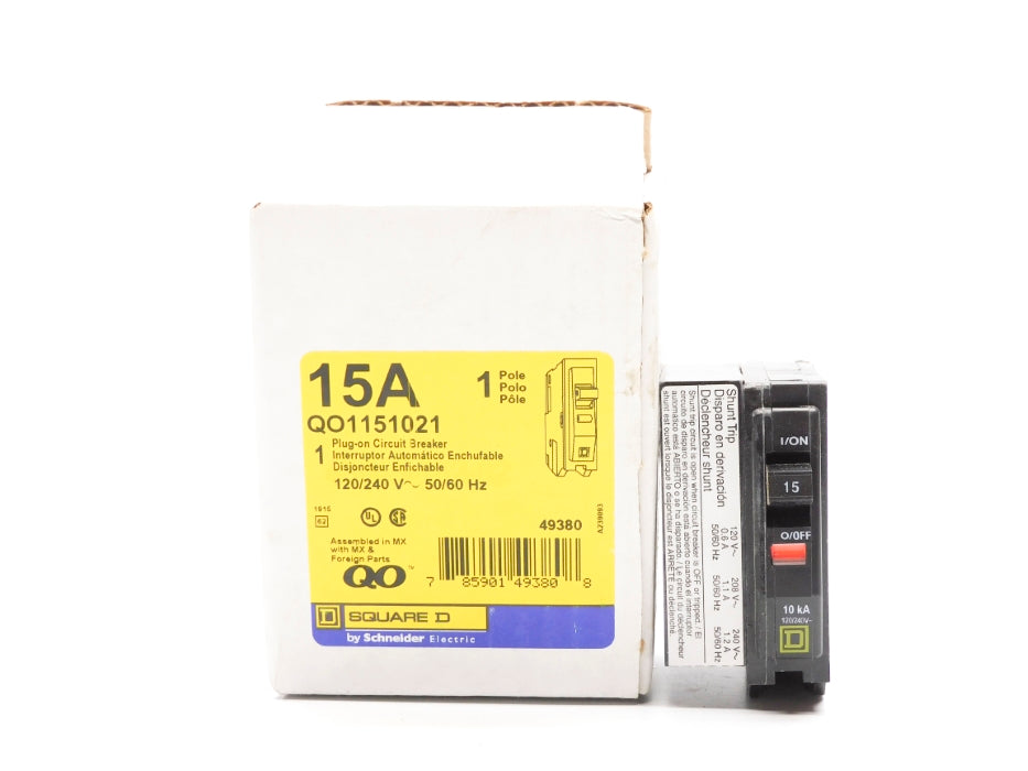SQUARE D QO1151021 15A 120/240V NSMP