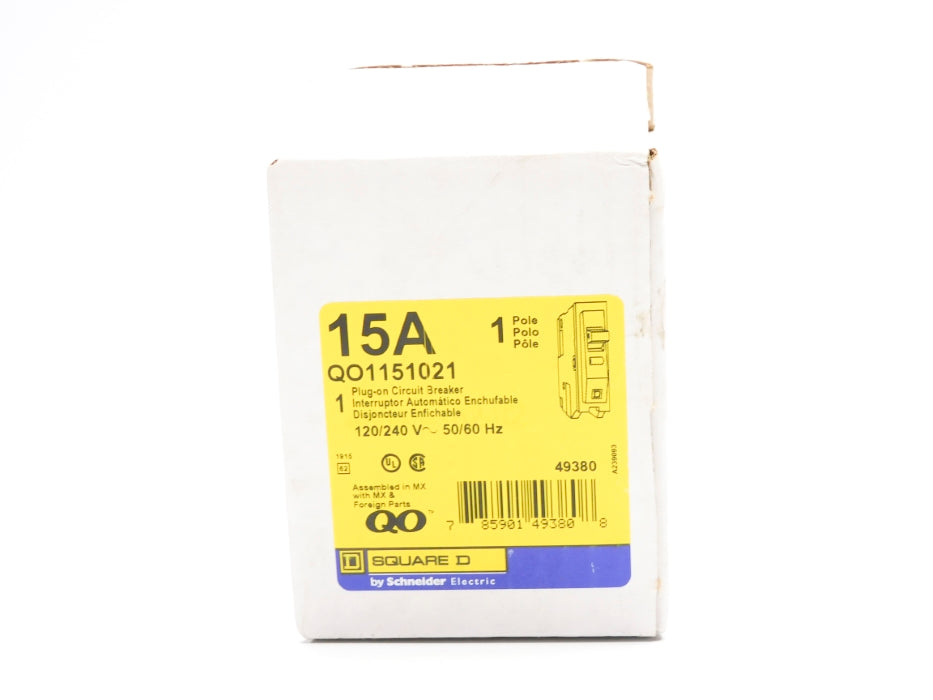 SQUARE D QO1151021 15A 120/240V NSMP