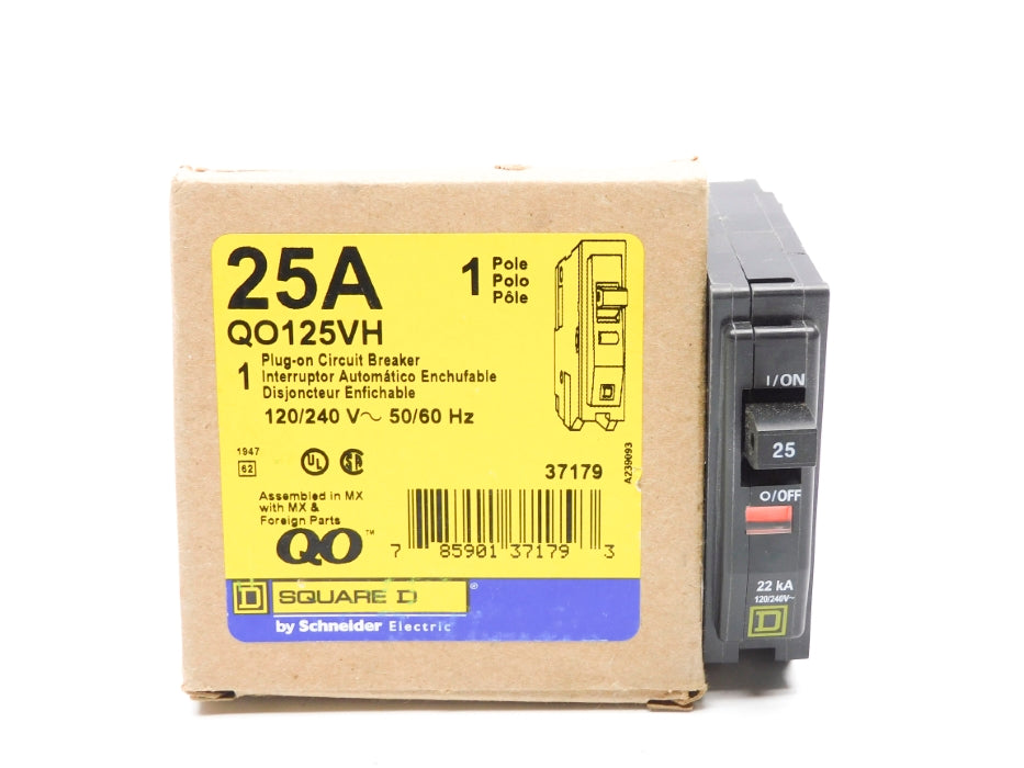 SQUARE D QO125VH 25A 120/240V NSMP