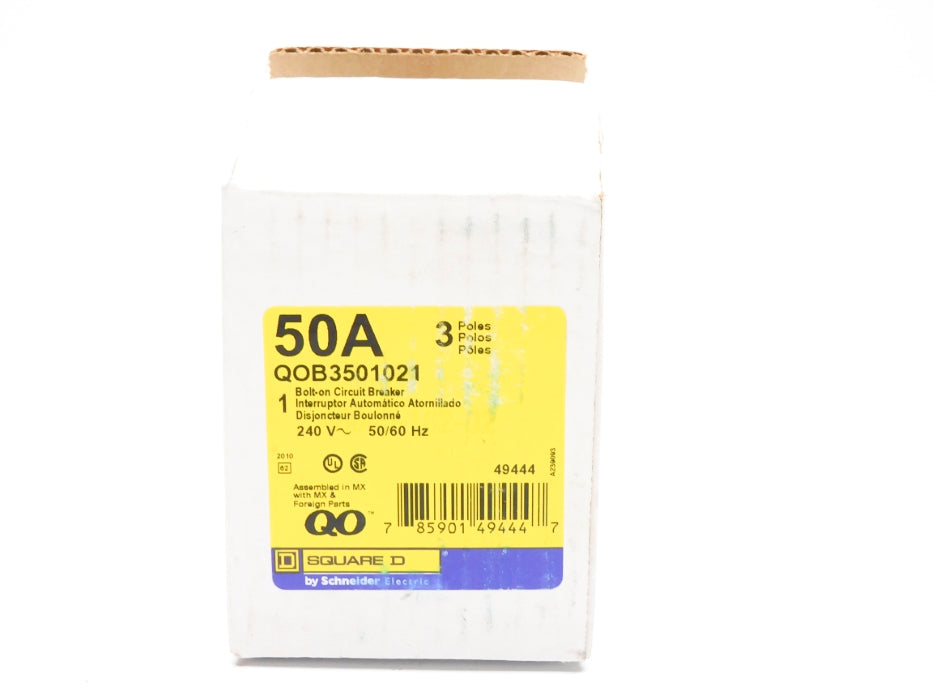 SQUARE D QOB3501021 240V 50A NSMP