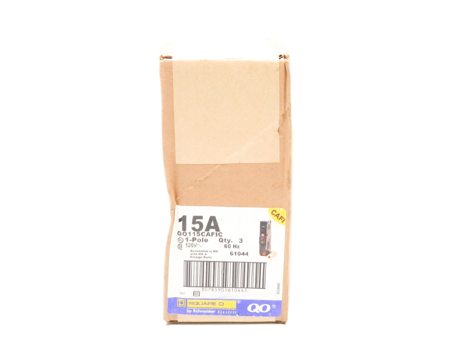 SQUARE D QO115CAFIC 15A 120V (PKG OF 3) NSFS