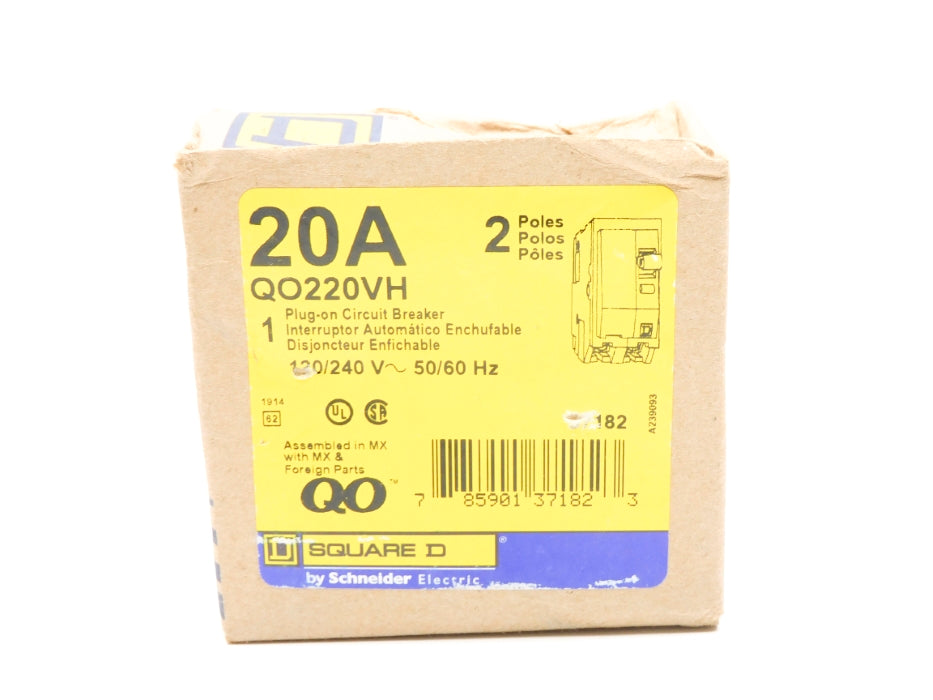 SQUARE D QO220VH 120/240V 20A NSMP