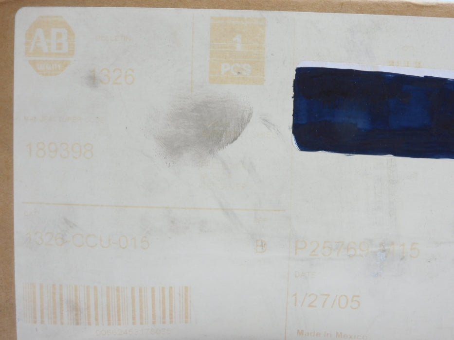 ALLEN BRADLEY 1326-CCU-015 SER. B NSMP