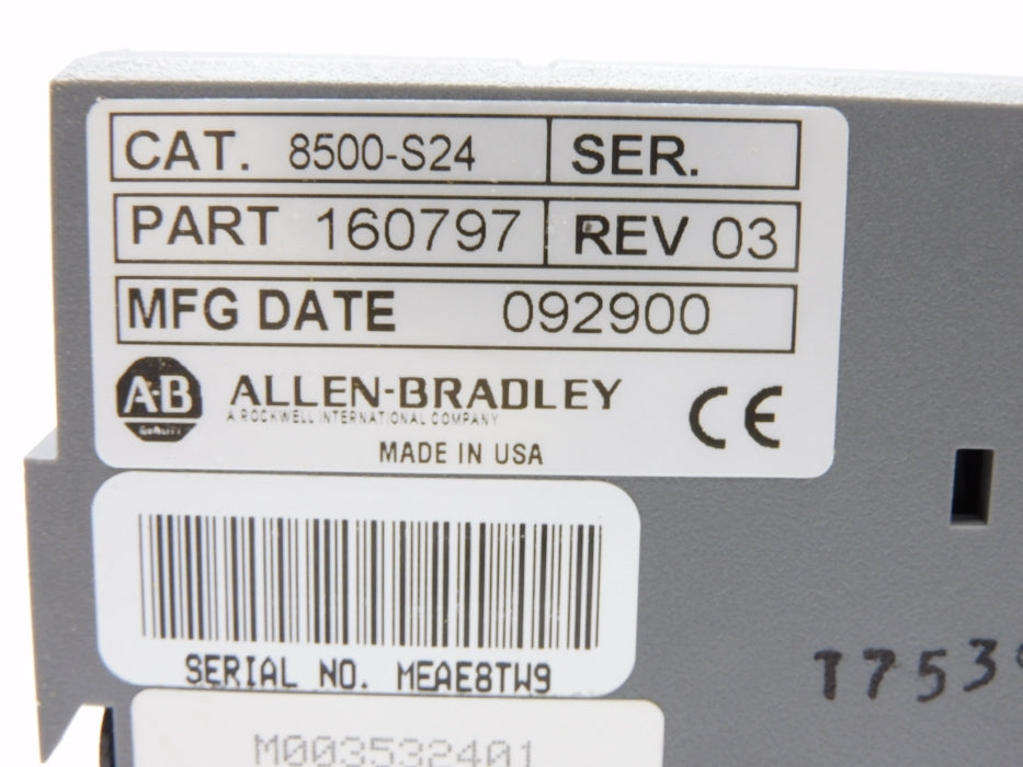 INDUSTRIAL SPARE PART 8500-S24 (AS PICTURED) (BR/WH) NSMP