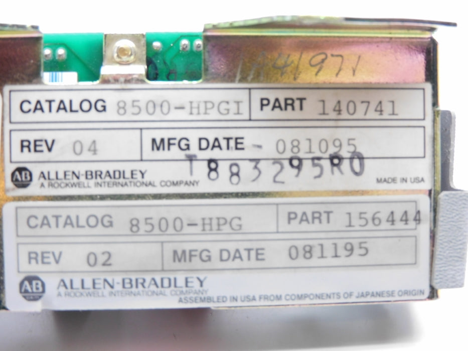 ALLEN BRADLEY 8500-HPGI UNMP