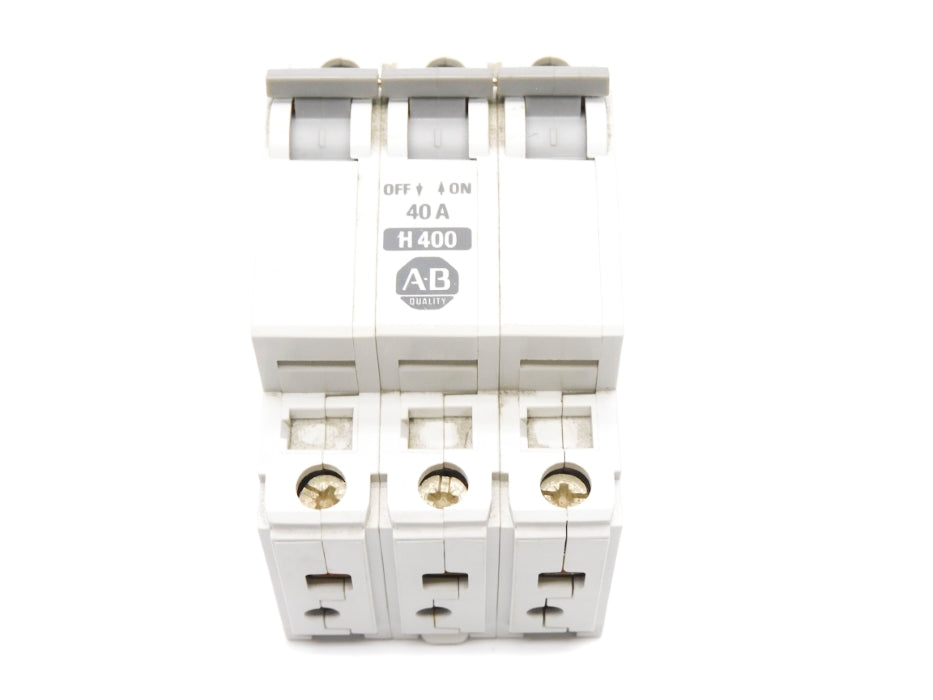 ALLEN BRADLEY 1492-CB3H400 SER. B 40A 480VAC (GY/BL) NSMP