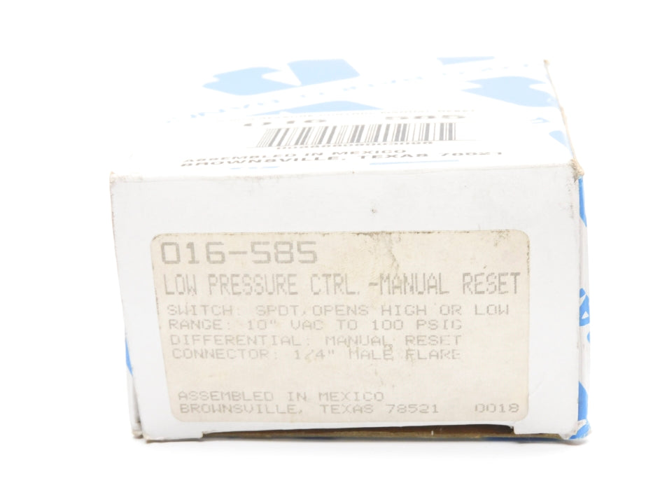 RANCO 016-585 10"VAC-100PSIG NSMP