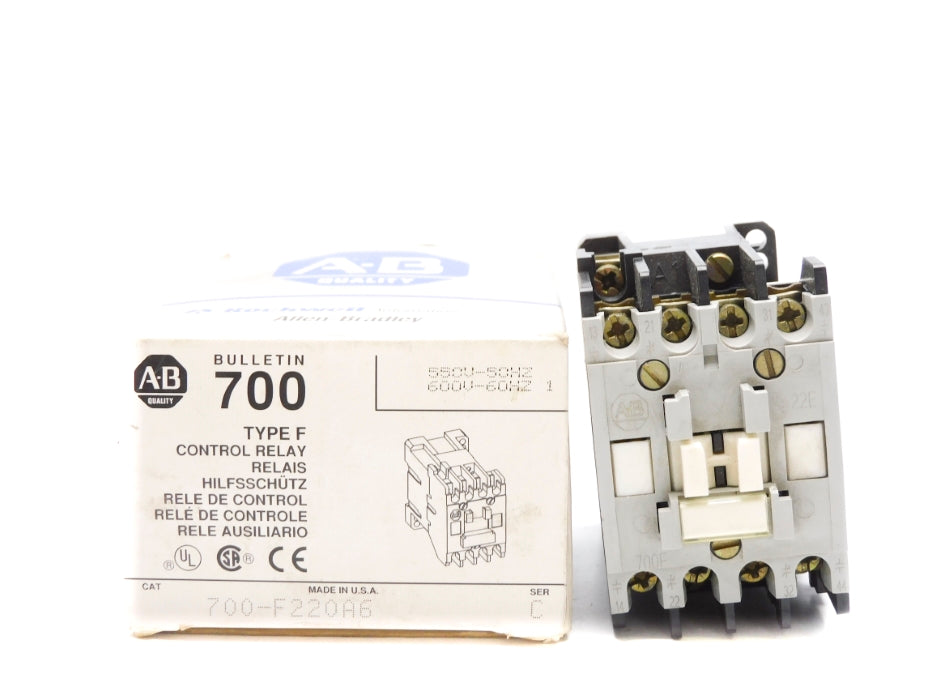 ALLEN BRADLEY 700-F220A6 SER. C 600V (GY/BL) NSMP