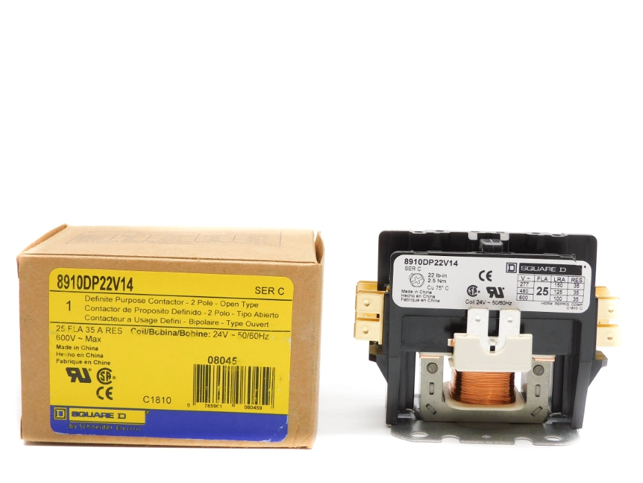 SQUARE D 8910DP22V14 SER. C 24V (AS PICTURED) NSMP