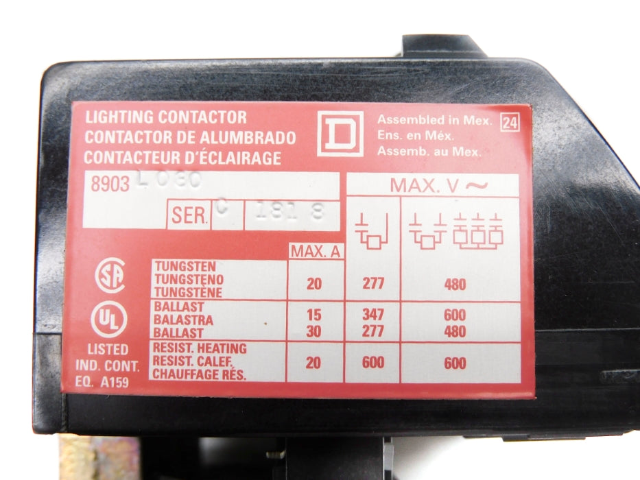 SQUARE D 8903LO80V02 SER. C 120/110V (AS PICTURED) NSMP