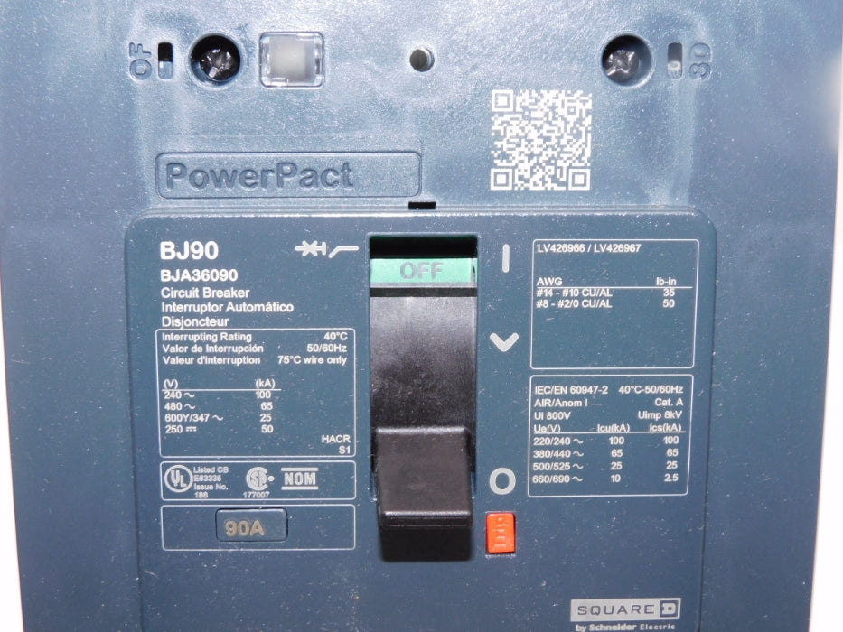 SQUARE D BJA36090 90A 480V NSMP
